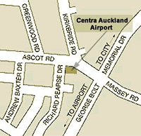 Centra Auckland Airport Location Map